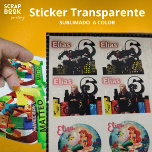 Sticker sublimado a prueba de agua