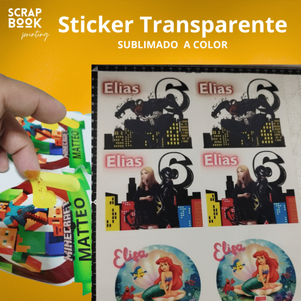Sticker sublimado a prueba de agua