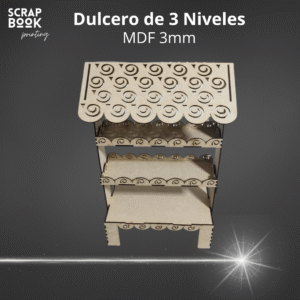 Dulcero de 3 niveles MDF