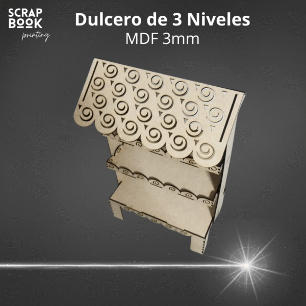 Dulcero de 3 niveles MDF - Image 2