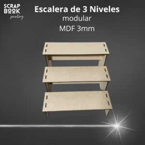 Stand escalera 3 niveles MDF