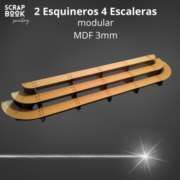 Stand escalera 3 niveles MDF - Image 5