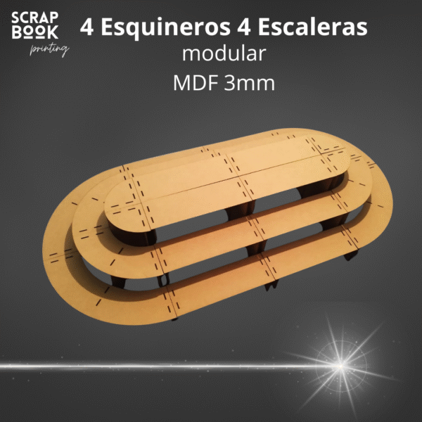 Stand escalera 3 niveles MDF - Image 6