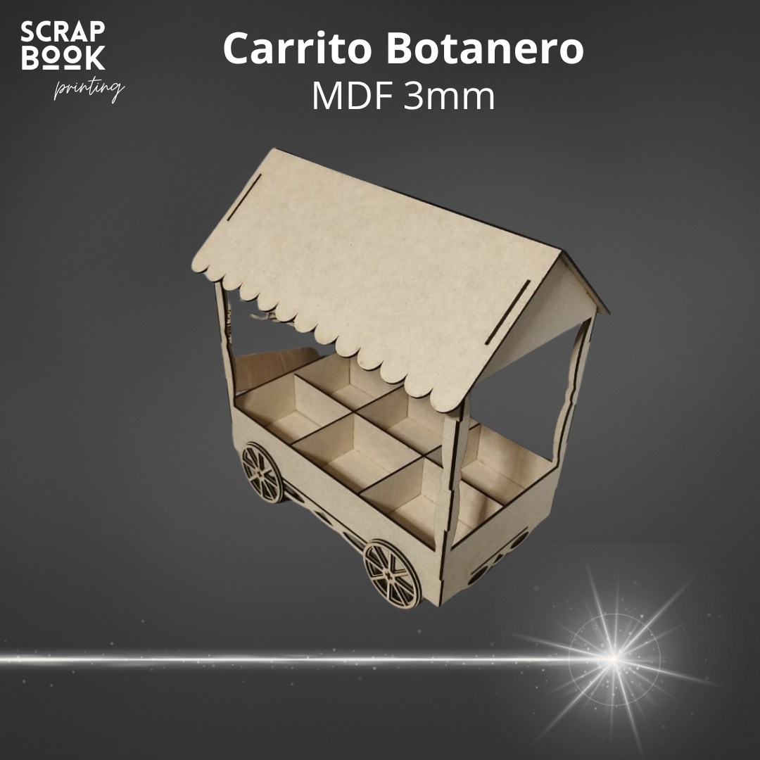 Carrito botanero MDF