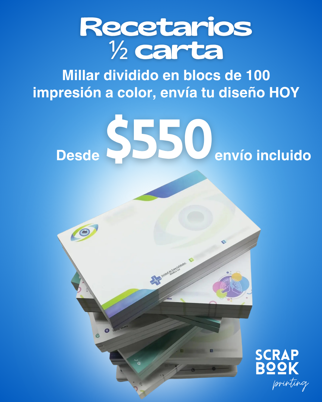 Millar de recetas 1/2 carta